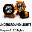 Fireproof LED underground mining lights